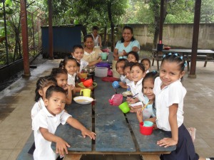 Only A Few of the hundreds of Happy & Grateful Children that CHRF helps to provide meals for 5 days a week!