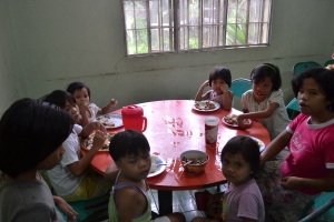 A snapshot of another one of our CHRF sponsored feeding programs in the Philippines. 