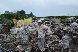 One of the garbage dumps that people have created villages around in the Philippines. 