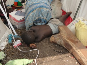 Children like this young boy were mercilessly abandoned when the orphanage shut down. 