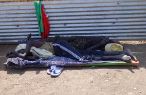 People are now sleeping on the streets after their homes and lives have been destroyed. 