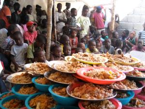 Look At All Of The Food! With Your Help CHRF Can Help Our Partners In Haiti Feed Hungry Children! 